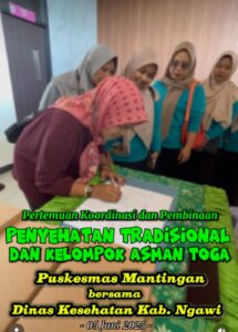 Pembinaan Penyehatan Tradisional dan Kelompok Asmantoga Puskesmas Mantingan